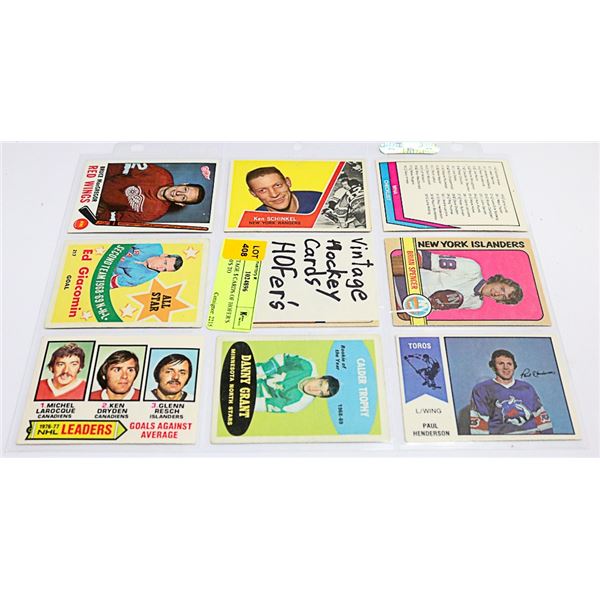 10 X VINTAGE $ CARDS OF HOFER'S CARDS 60'S TO