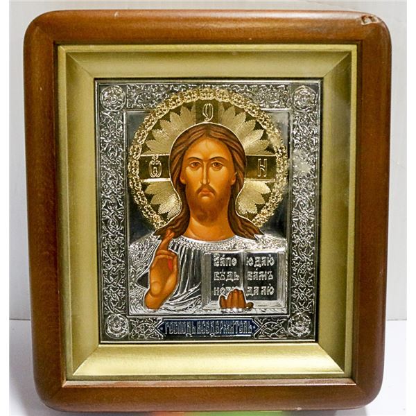 AUTHENTIC RUSSIAN WOODFRAMED ORTHODOX ICON