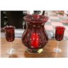 Image 1 : PARTYLITE BIG RUBY RED VASE