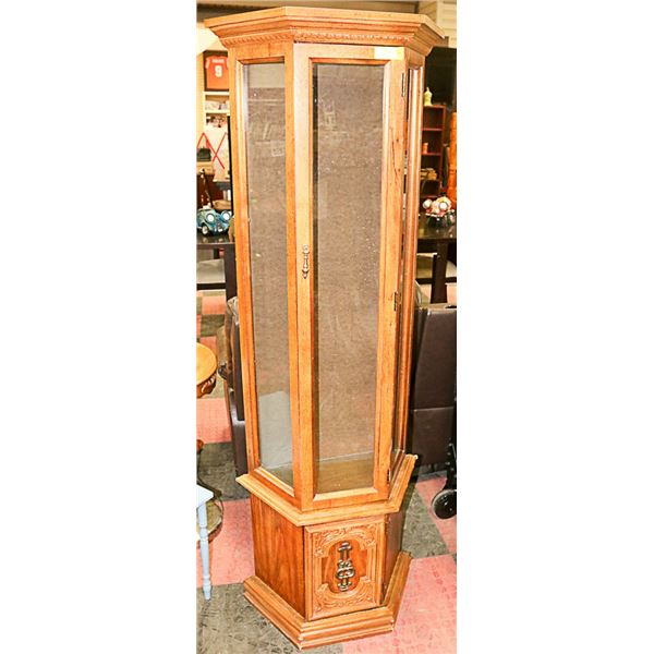 WOODEN CURIO CABINET