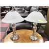 Image 1 : SET OF 2 BEDROOM LAMPS-COMES WITH ALIBASTER SHADES