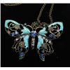 Image 1 : BUTTERFLY RHINESTONE NECKLACE