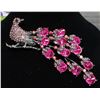 Image 1 : LONG TAILED BIRD RHINESTONE BROOCH