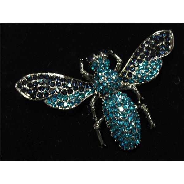 BEE RHINESTONE BROOCH