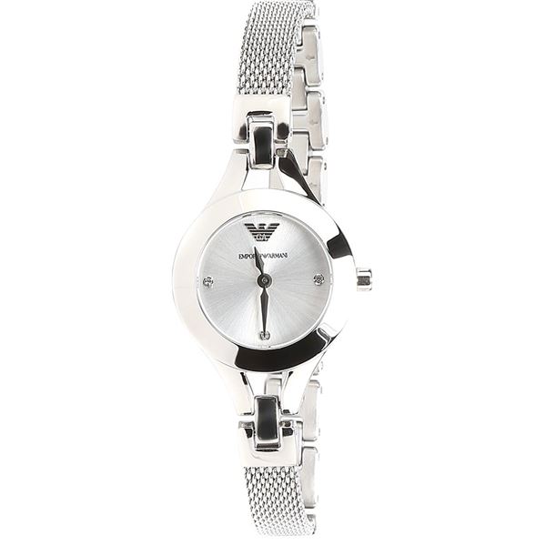 NEW ARMANI 29MM SILVER DIAL ST. STEEL MSRP $269