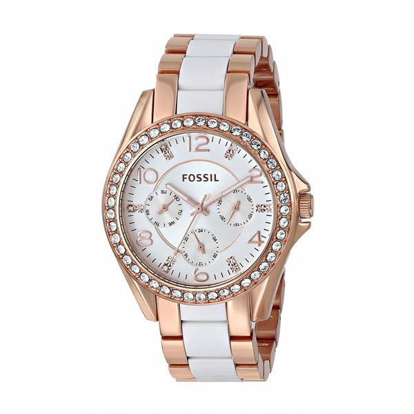 NEW FOSSIL TRIPLE CHRONO WHITE DIAL MSRP $209