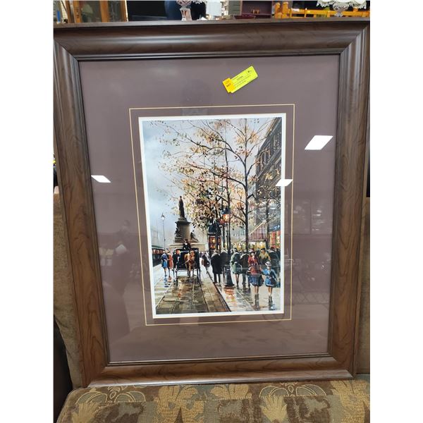 AUTUMN COLOR WITH PEOPLE PICTURE (32"H X 26"W)