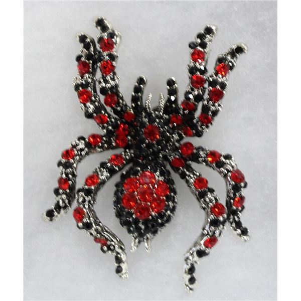 TARANTULA RHINESTONE BROOCH