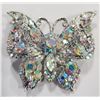 Image 1 : BUTTERFLY RHINESTONE BROOCH