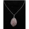 Image 1 : ROSE QUARTZ STONE TREE OF LIFE NECKLACE STAMPED