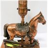 Image 2 : VINTAGE COPPER COLOURED HORSE LAMP BASE