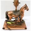Image 3 : VINTAGE COPPER COLOURED HORSE LAMP BASE