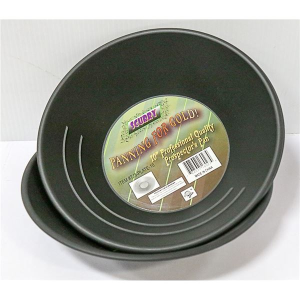 LOT OF 3 10" PROFESSIONAL QUALITY GOLD PANNING