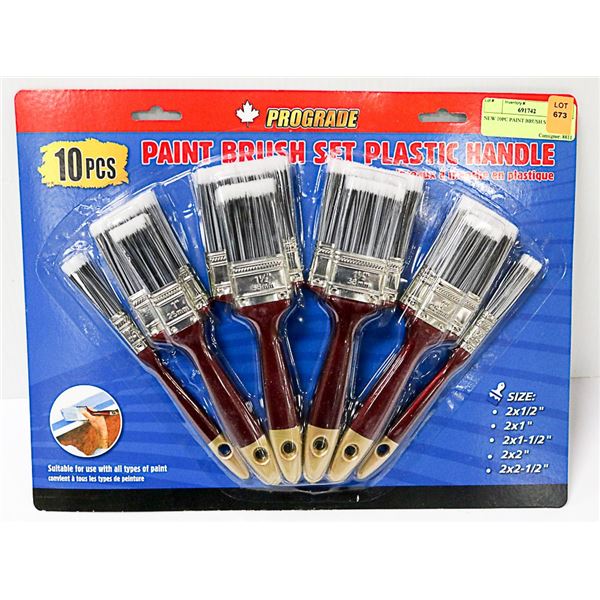 NEW 10PC PAINT BRUSH SET