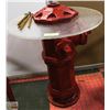 Image 4 : GENUINE FIRE HYDRANT TABLE/ 2 WROUGHT IRON CHAIRS