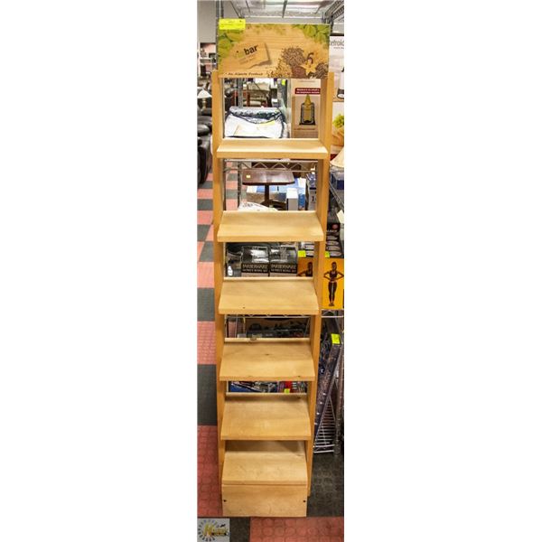 VIABAR WOODEN RETAIL DISPLAY RACK