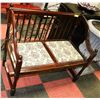 Image 1 : VINTAGE WOOD 2 SEATER BENCH