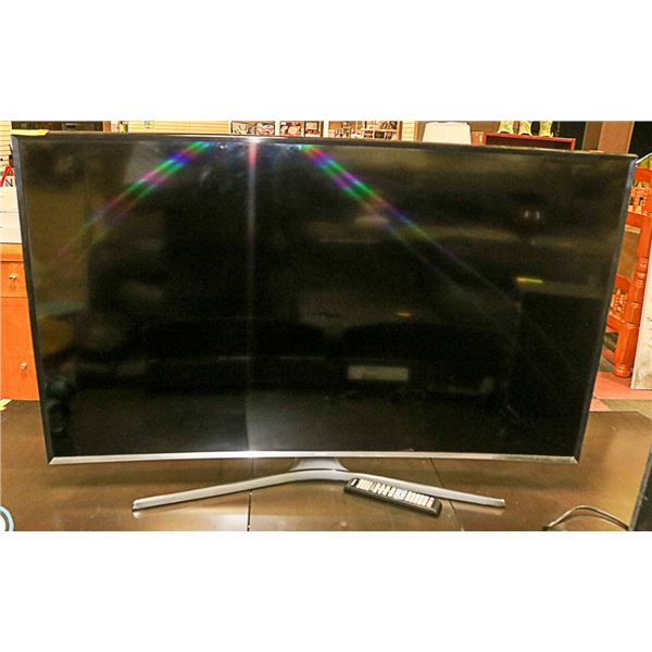55" SAMSUNG CURVED TELEVISION WITH REMOTE