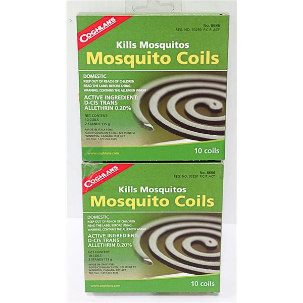 NEW COGHLANS MOSQUITO COILS *** 20 COILS TOTAL***