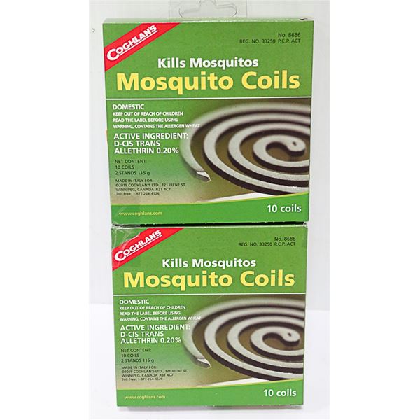NEW COGHLANS MOSQUITO COILS *** 20 COILS TOTAL***