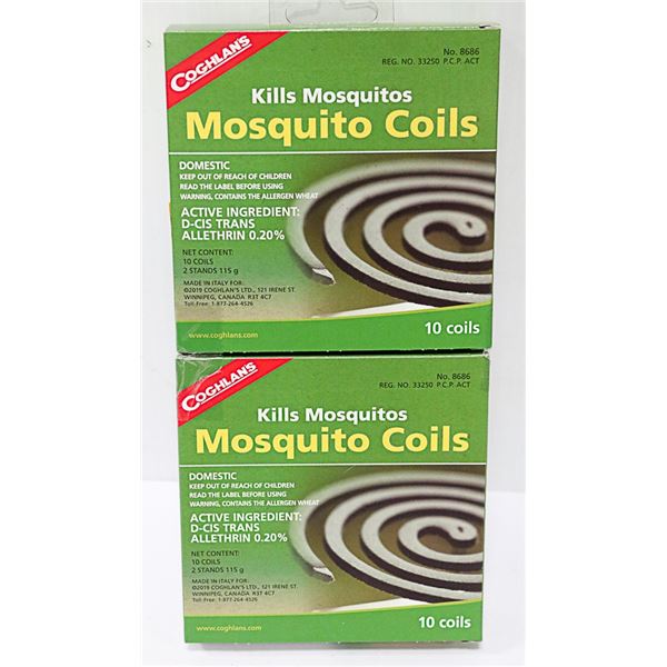NEW COGHLANS MOSQUITO COILS *** 20 COILS TOTAL***