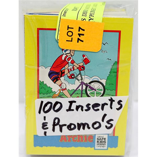 100 PLUS DISNEY ARCHIES PROTOTYPE INSERT CARDS