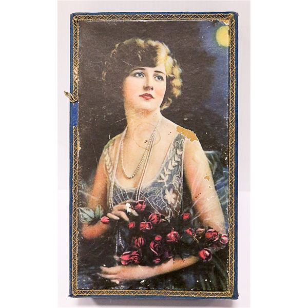 1920'S ORIGINAL CANDY BOX NOT TIN SEXY WOMAN PIC