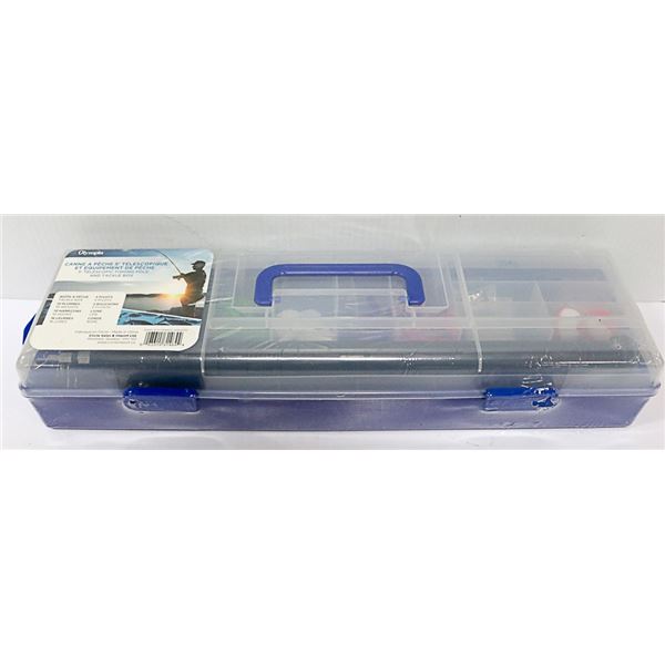 NEW OLYMPIA TELESCOPIC FISHING SET - INCLUDES REEL