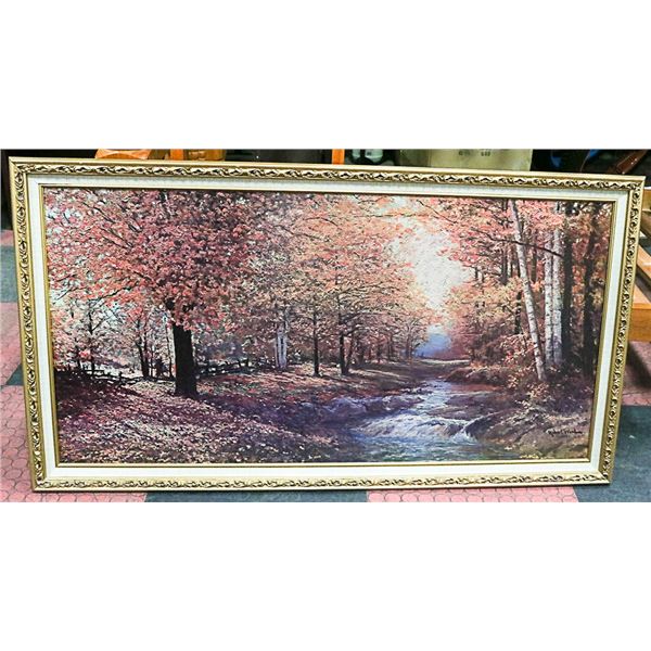 ROBERT WOOD 1959 FRAMED PAINTING/PRINT