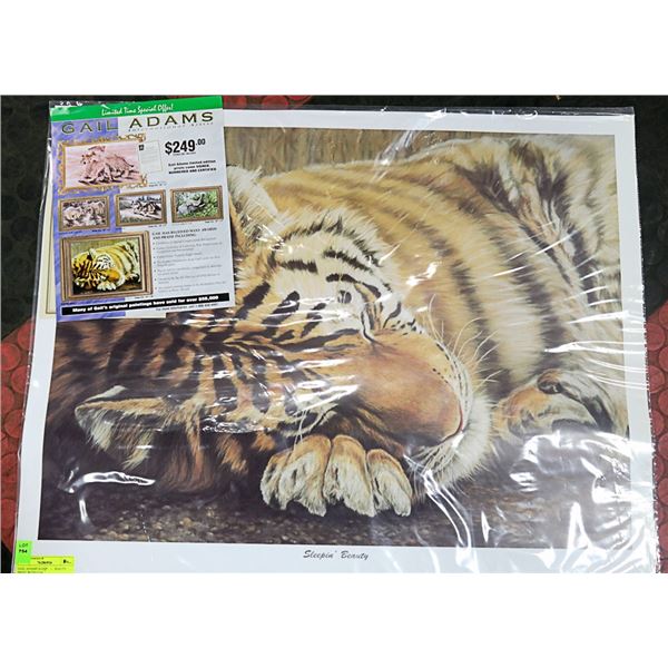 GAIL ADAMS SLEEPING BEAUTY PRINT WITH COA