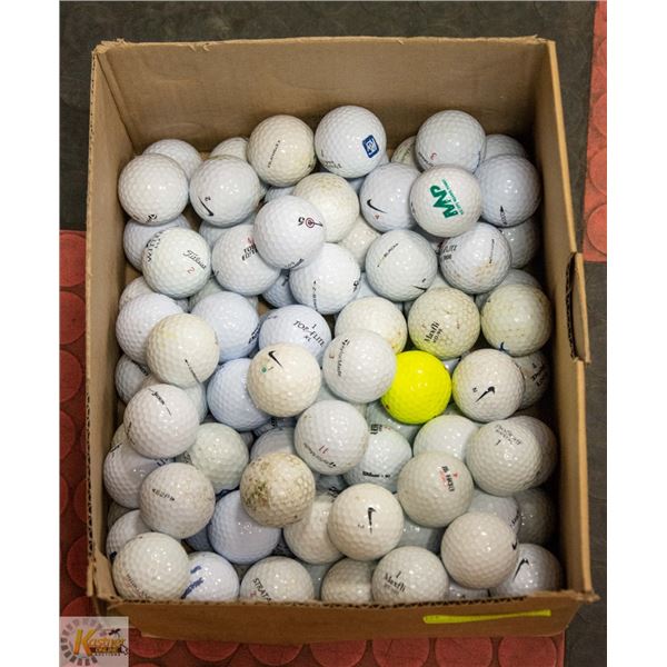 FLAT OF RECLAIMED GOLF BALLS