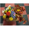 Image 1 : BOX OF ARTIFICIAL FLOWERS