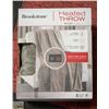 Image 1 : BROOKSTONE HEATED THROW 50" X 60" 4 HEAT SETTING