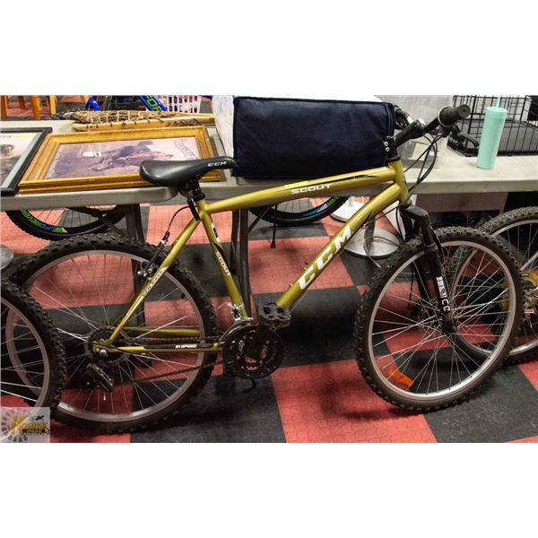 SCOUT CCM MENS MOUNTIN BIKE, USED, WORKING ORDER
