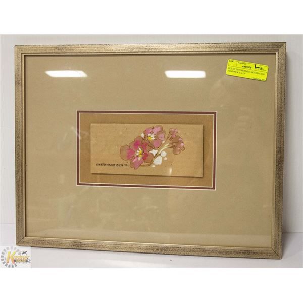 SET OF TWO FRAMED SIGNED E.H.R. ETIENNE R.C.A 79