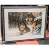 Image 1 : ESTATE LARGE FRAMED & MATTED ART PRINT "TWO