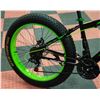 Image 2 : BENSHI FAT TIRE BIKE GREEN AND BLACK
