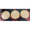 Image 2 : 3 WOODEN FOLDING BAR STOOLS