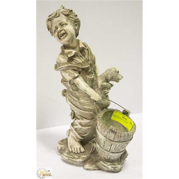 BOY WITH PAIL PLANTER