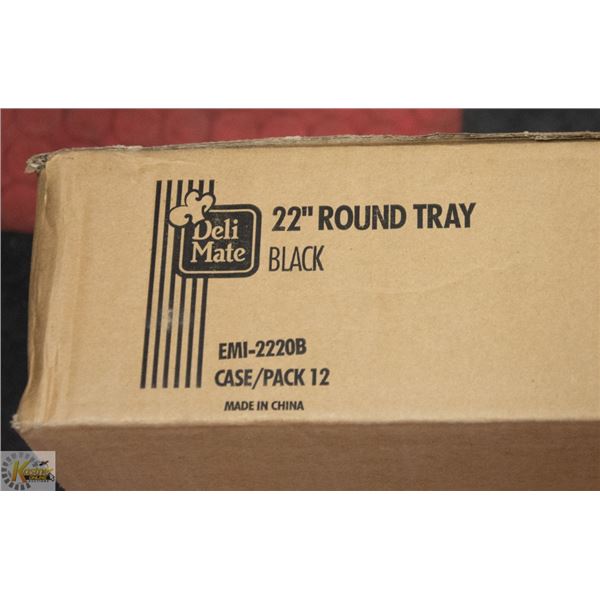 22" ROUND TRAYS 12 IN A CASE