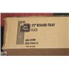 Image 1 : 22" ROUND TRAYS 12 IN A CASE
