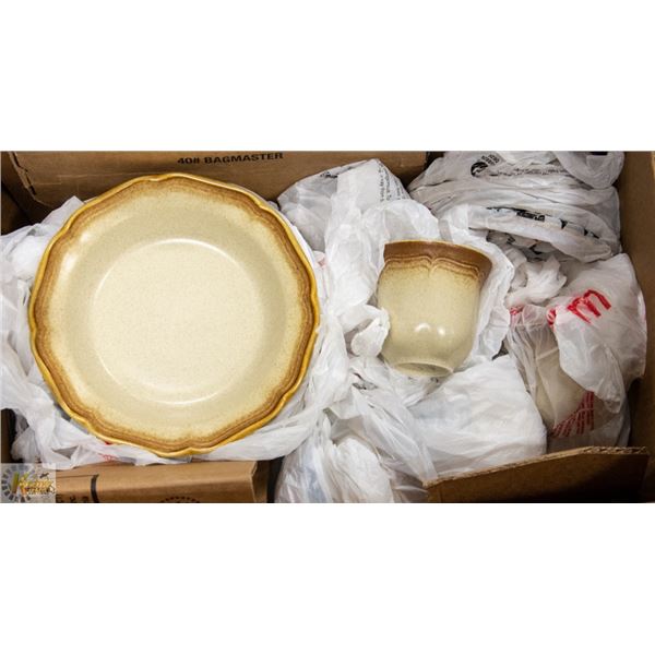 SET OF 5 MIKASA WHOLE WHEAT E8000 DISHES