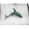 Image 1 : WHALE RHINESTONE BROOCH