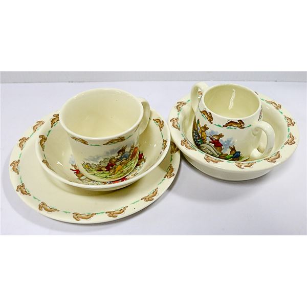 ROYAL DAULTON 5PC BUNNYKINS CHILDRENS DISH SET