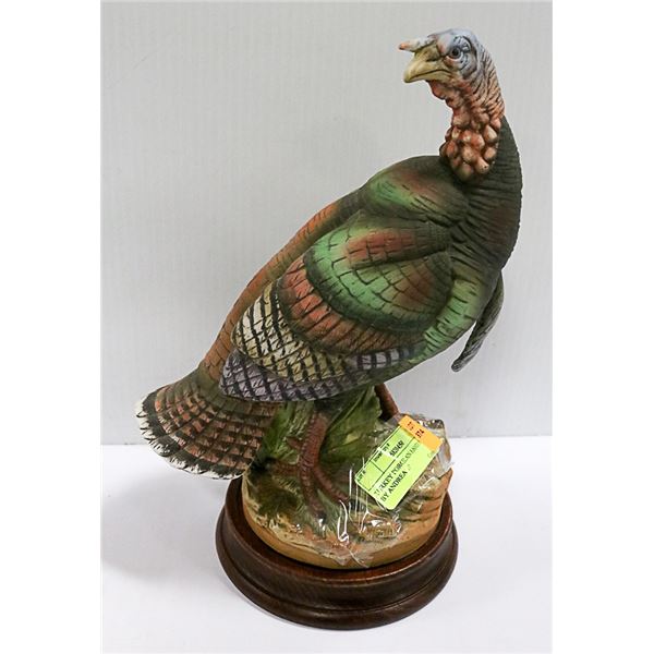 TURKEY PORCELAIN HAND PAINTED BY ANDREA 11"