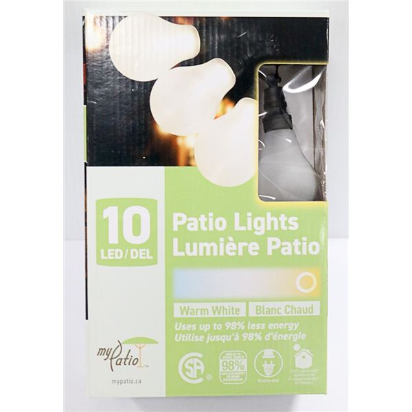 NEW 10 LED PATIO LIGHTS