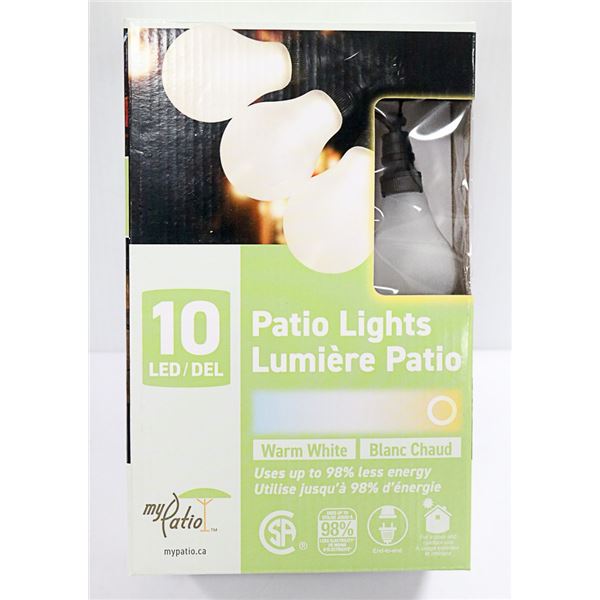 NEW 10 LED PATIO LIGHTS