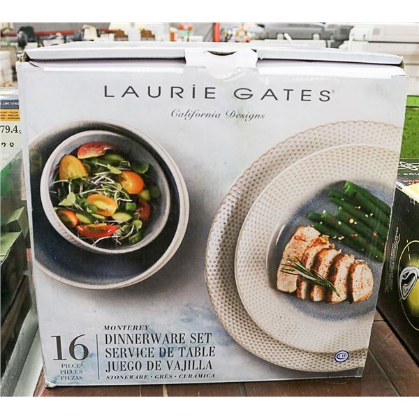 LAURIE GATES CALIFORNIA DESIGNS 16 PC DINNERWARE