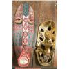 Image 1 : PAIR OF WALL HANGING MASKS