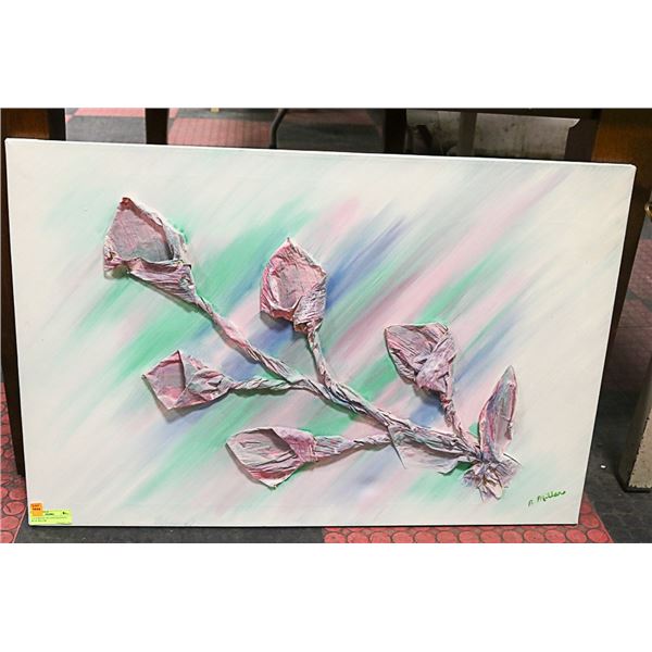 3-D ACRYLIC ON CANVAS SIGNED BY B. MILLAR